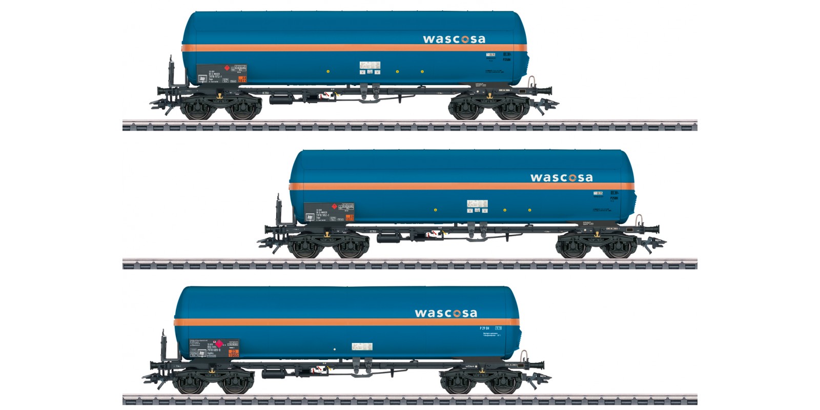 48488 Set with Three Type Zags and Zagkks Pressurized Gas Tank Cars
